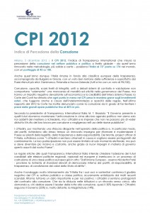 Doc.D - Indice di Percezione della Corruzione Italia 2012