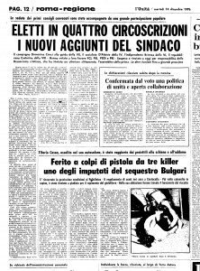 Articolo su l'Unità 16-12-1976